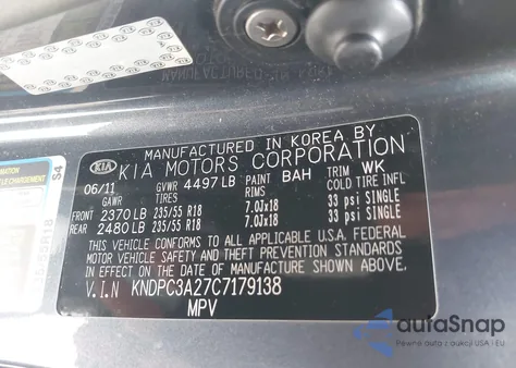 2012 Kia Sportage Ex from USA, damaged, VIN KNDPC3A27C7179138